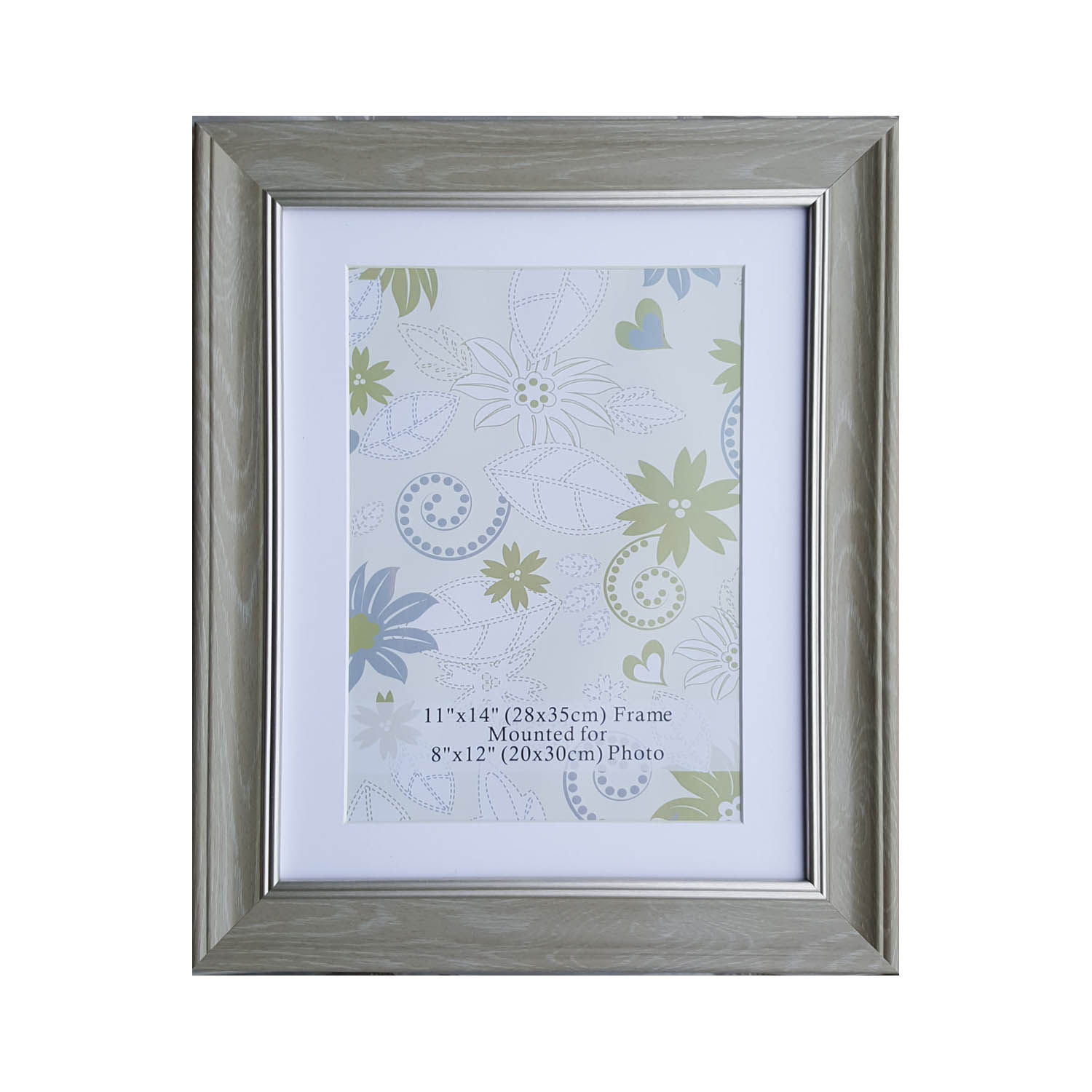 Natural & Silver Photo Frame 8x12" (A4) Home Store + More